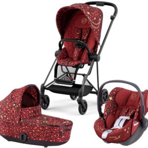 Cybex Mios 3 with Lux Bassinet + Cloud Q Travel System Bundle - Rockstar by Alec Voelkel