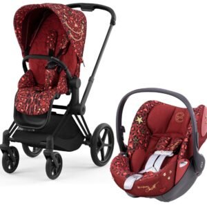 Cybex Priam 4 + Cloud Q Travel System Bundle - Rockstar by Alec Voelkel