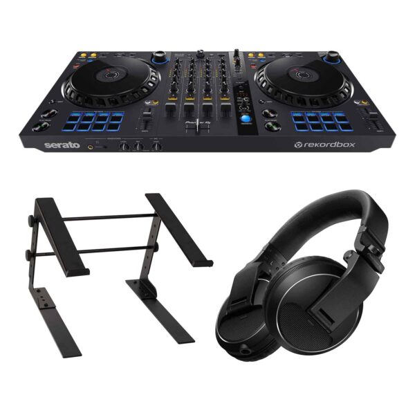 Pioneer DJ FLX6-GT 4-Channel DJ Controller Package with Headphones and Laptop Stand