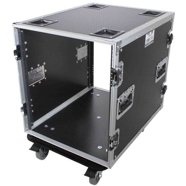 ProX T-12RSS24, 12U Space Amp Rack Mount ATA Flight Case 24 Inch Depth W-Casters - Image 3