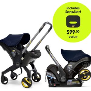 Doona+ Infant Car Seat & Stroller + SensAlert Pad Bundle - Royal Blue