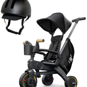 Doona Liki Trike S5 + Liki Helmet Bundle - Nitro Black / Black