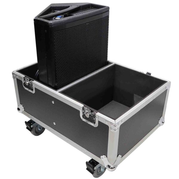 ProX X-RCF-NX12-SMAX2W-MK2, Stage Monitor Flight Case For 2 RCF NX 12-SMA with 4" Wheels - Image 5