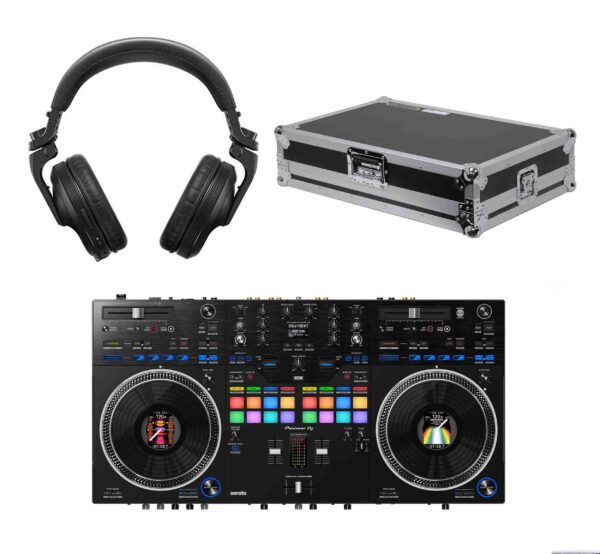 Pioneer DDJ-REV7, 2-Channel DJ Controller Package with Odyssey Flight Case and Pioneer Headphones