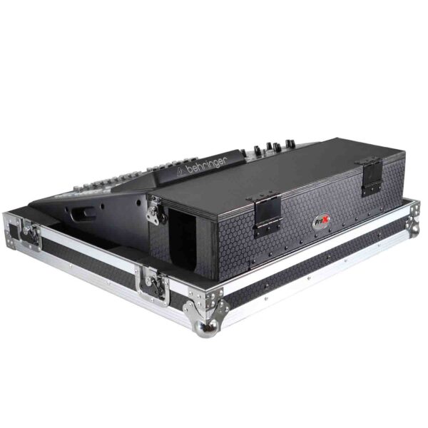ProX XS-BX32CDHW DJ Flight Case for Behringer X32 Compact Mixer with Doghouse and Wheels - Image 4
