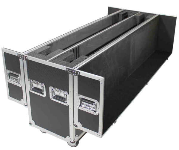 ProX XS-LCD5570WX2 Adjustable Flight Case for Flat Panel Monitor LED-LCD-Plasma TV Dual 55" to 70" W-4 Inch Casters - Image 5