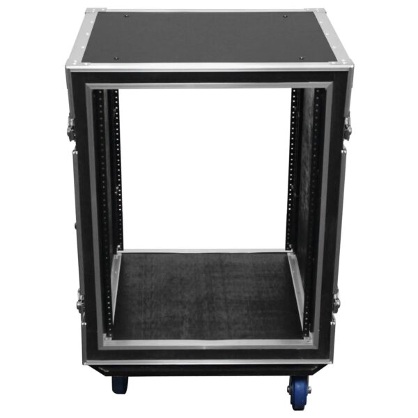 Odyssey FZS14W, 14U Shock Mount Rack Flight Case with Wheels - Image 8
