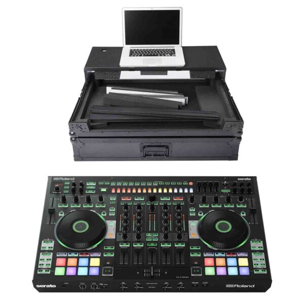 Magma DJ Package with MGA40982 Multi-Format DJ Workstation Case and Roland DJ-808 DJ Controller