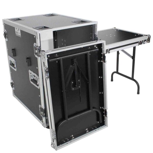 ProX T-16RSS24WDST, 16U Space Amp Rack Mount ATA Flight Case Incl. 2x Side Tables and Casters - 24" Depth - Image 8