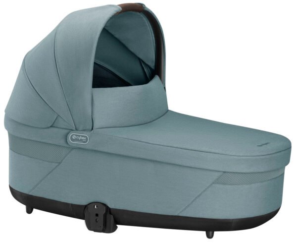Cybex Balios S Lux 2 Stroller + Cot S Lux 2 Bundle - Taupe Frame / Sky Blue - Image 5