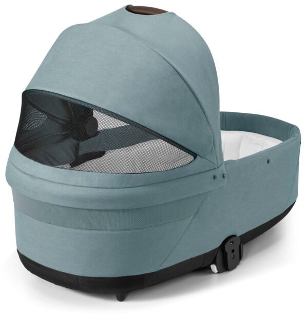 Cybex Balios S Lux 2 Stroller + Cot S Lux 2 Bundle - Taupe Frame / Sky Blue - Image 7
