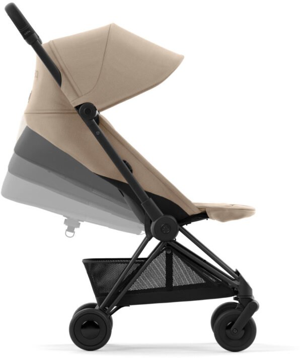Cybex COYA Compact Stroller + Cloud G Lux SensorSafe Travel System Bundle - Matte Black / Cozy Beige / Moon Black - Image 5
