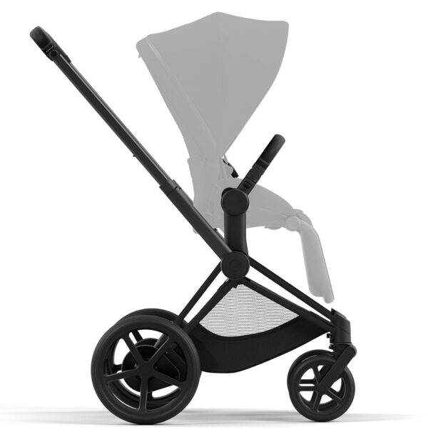 Cybex ePriam 2 Electronic Assist Stroller Frame - Matte Black / Black - Image 3
