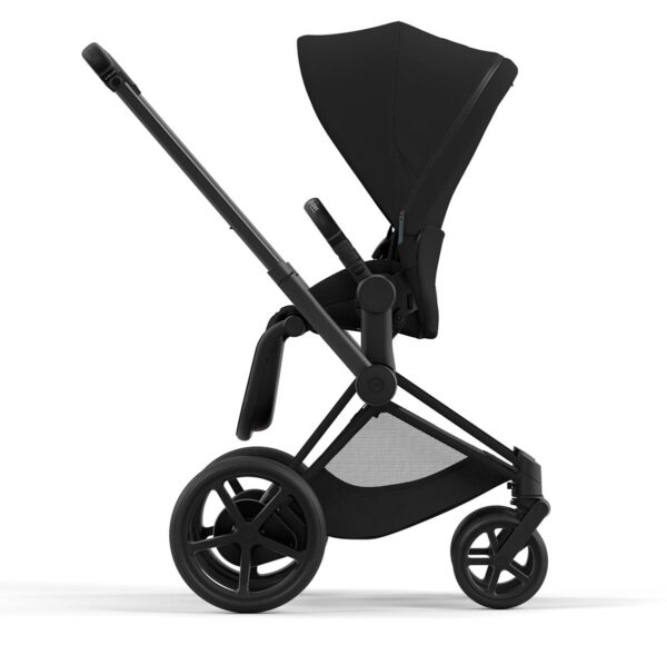 Cybex ePriam 2 Electronic Assist Stroller (One Box) - Matte Black / Black / Deep Black - Image 3