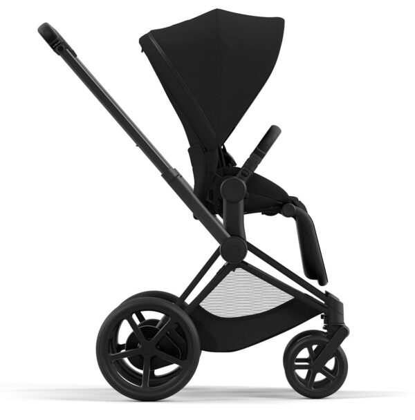 Cybex ePriam 2 Electronic Assist Stroller (One Box) - Matte Black / Black / Deep Black - Image 2