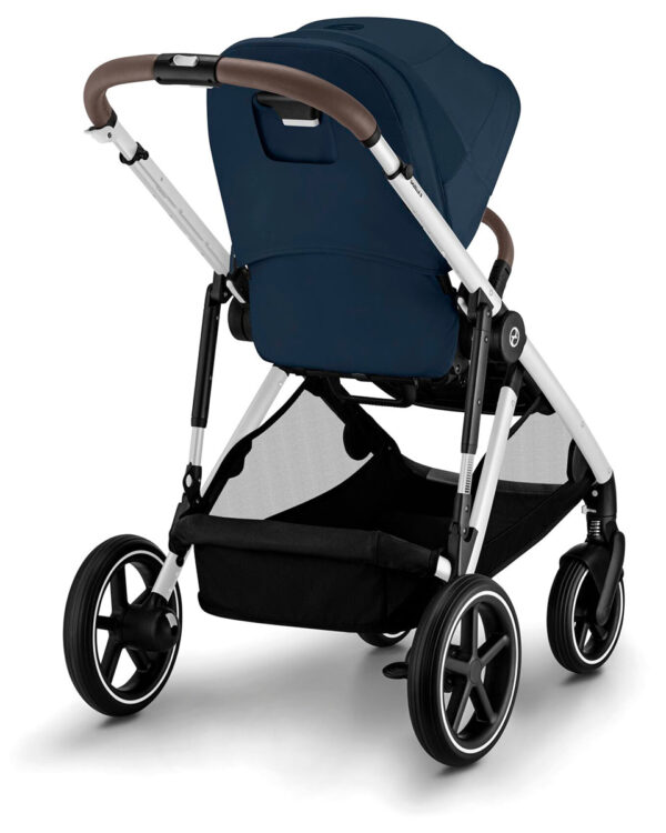 Cybex Gazelle S 2 Single-to-Double Stroller - Silver Frame / Ocean Blue - Image 6