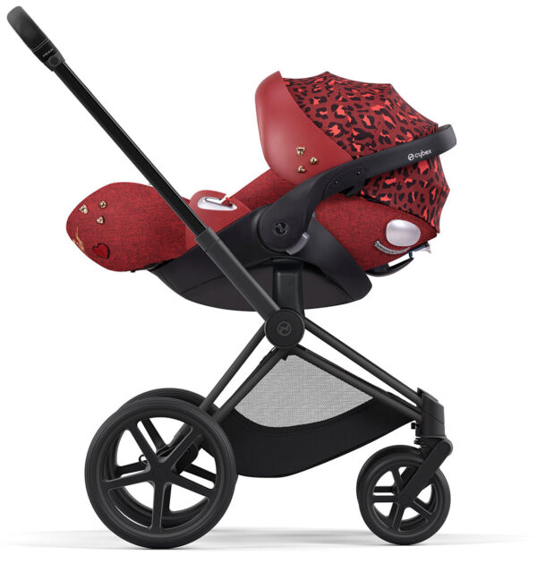 Cybex Priam 4 with Lux Bassinet + Cloud Q Travel System Bundle - Rockstar by Alec Voelkel - Image 2