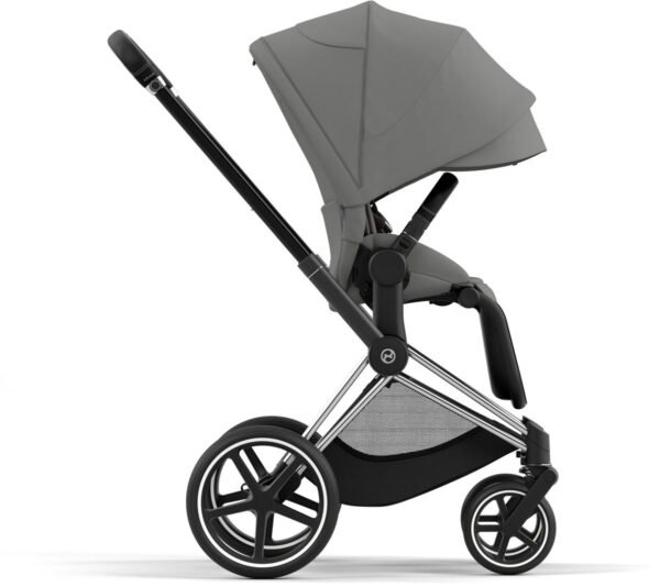 Cybex Priam 4 Stroller (One Box) - Chrome / Black / Soho Grey - Image 5