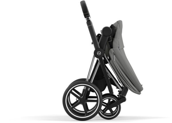 Cybex Priam 4 Stroller (One Box) - Chrome / Black / Soho Grey - Image 7