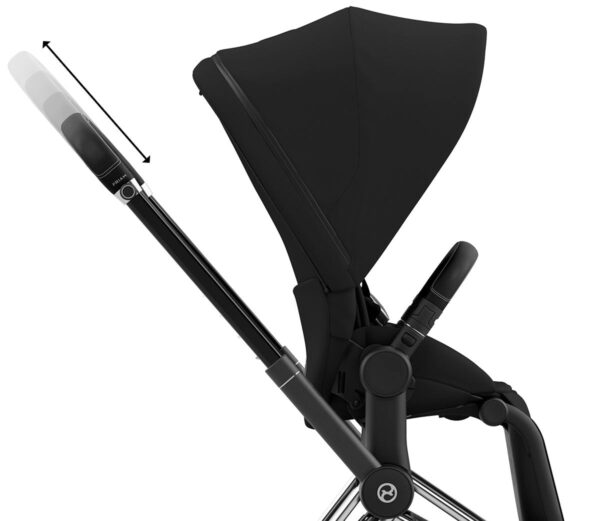Cybex Priam 4 Stroller (One Box) - Chrome / Black / Deep Black - Image 5