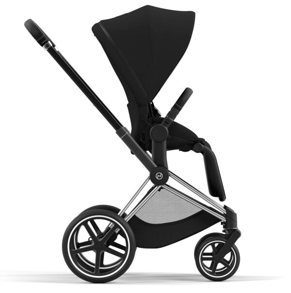 Cybex Priam 4 Stroller (One Box) - Chrome / Black / Deep Black - Image 2