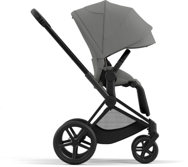 Cybex Priam 4 Stroller (One Box) - Matte Black / Black / Soho Grey - Image 5
