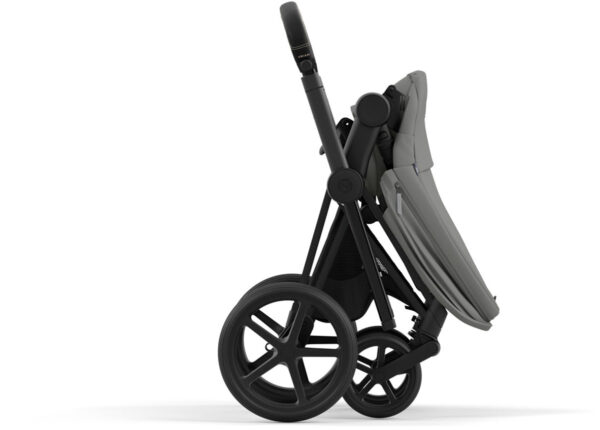 Cybex Priam 4 Stroller (One Box) - Matte Black / Black / Soho Grey - Image 7