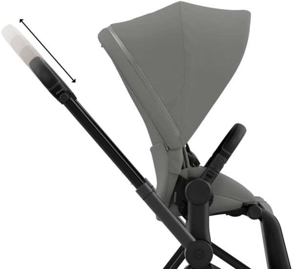 Cybex Priam 4 Stroller (One Box) - Matte Black / Black / Soho Grey - Image 6