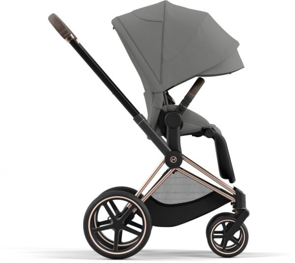 Cybex Priam 4 Stroller (One Box) - Rose Gold / Brown / Soho Grey - Image 5