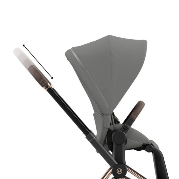 Cybex Priam 4 Stroller (One Box) - Rose Gold / Brown / Soho Grey - Image 6