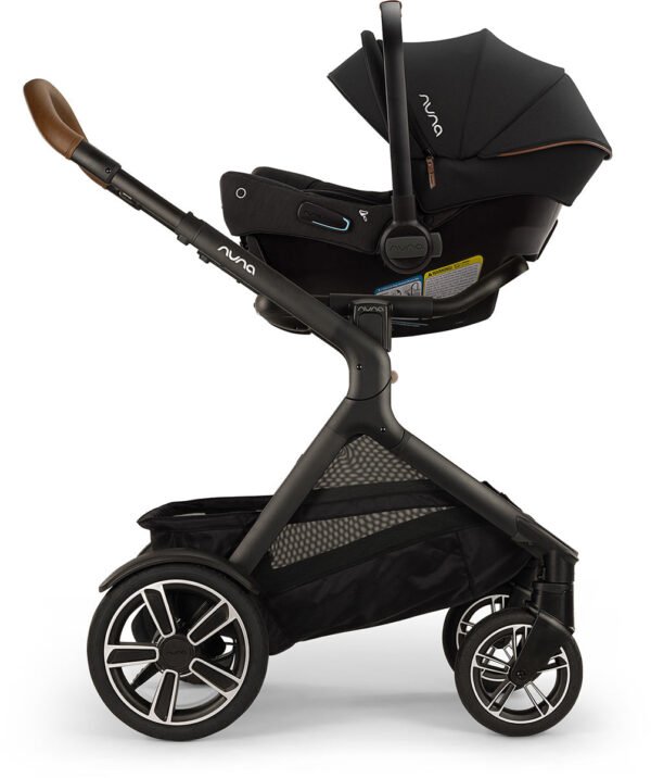 Nuna DEMI Next Double Stroller with Rider Board + PIPA urbn Travel System Bundle - Caviar - Image 2