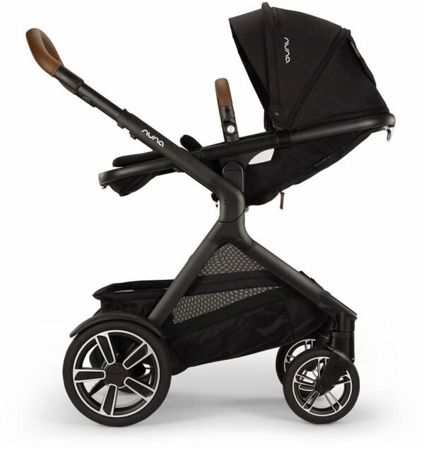 Nuna DEMI Next Twin Double Stroller with Rider Board + PIPA Aire RX Travel System Bundle - Caviar - Image 4