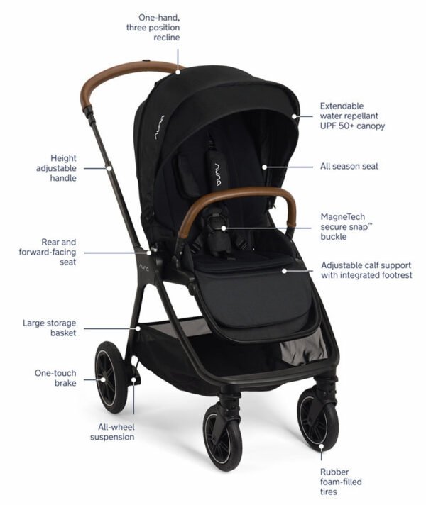 Nuna TRIV Next + PIPA Aire RX Travel System Bundle - Caviar - Image 2