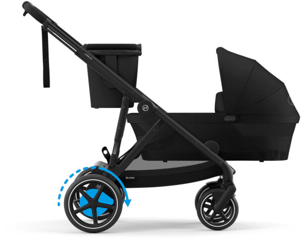 Cybex eGazelle S Electronic Assist Stroller + Gazelle S 2 Cot Bundle - Taupe Frame / Seashell Beige - Image 4
