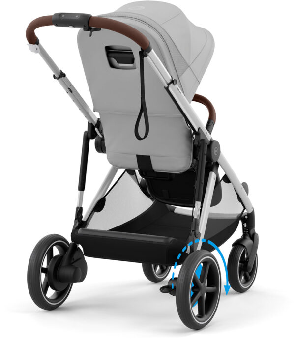 Cybex eGazelle S Electronic Assist Stroller - Silver Frame / Stone Grey - Image 5