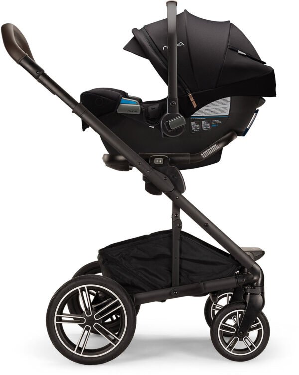 Nuna MIXX Next with Magnetic Buckle + PIPA RX Travel System Bundle - Biscotti / Caviar - Image 2