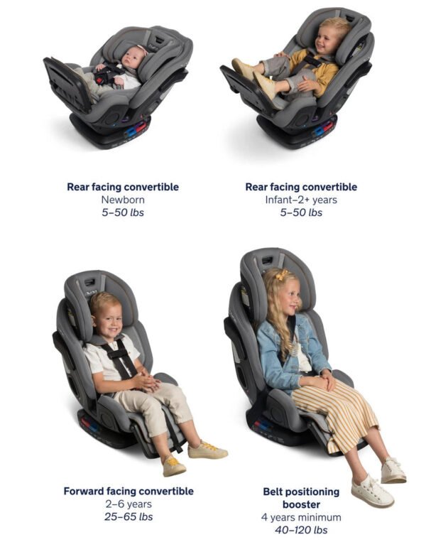 Nuna EXEC All-In-One Convertible Car Seat - Caviar - Image 4