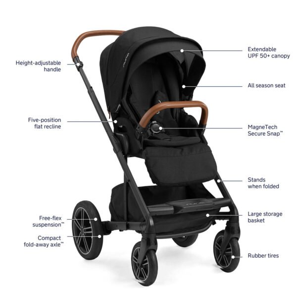 Nuna MIXX next + PIPA urbn Travel System - Caviar - Image 3