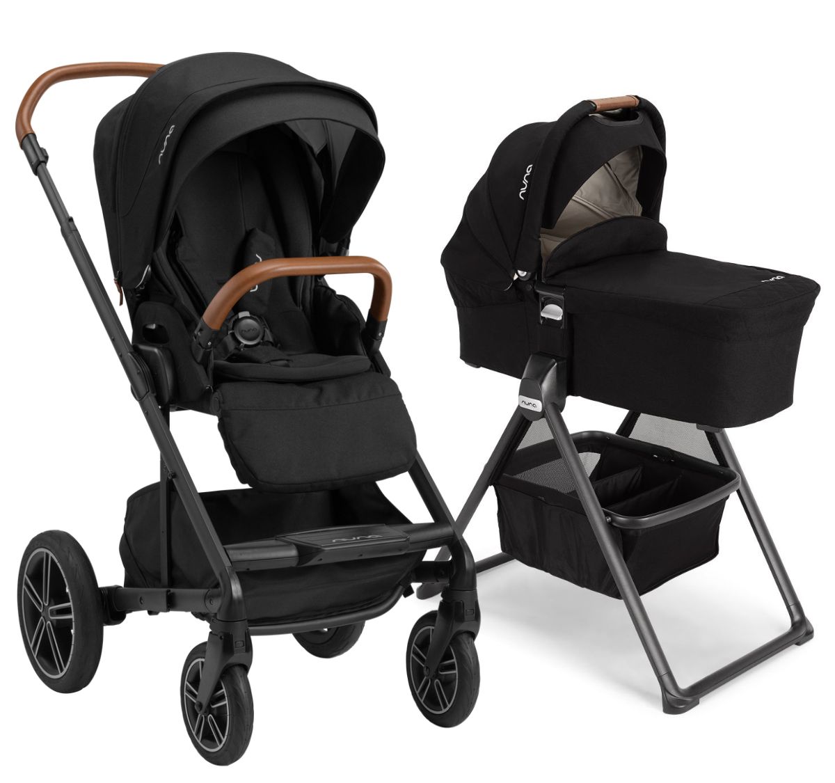 Nuna MIXX Next Stroller Bassinet With Stand Bundle Caviar Feedht Nuna MIXX Next Stroller Bassinet With Stand Bundle Caviar Feedht