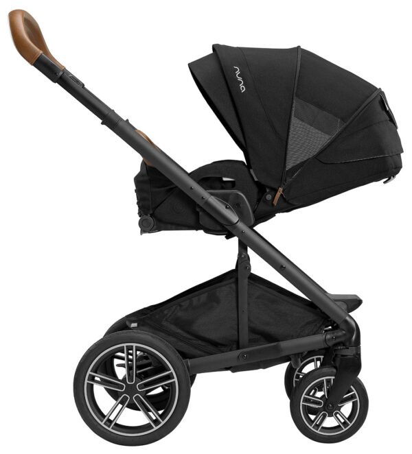 Nuna MIXX Next Stroller + Bassinet with Stand Bundle - Caviar - Image 5
