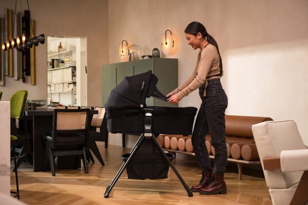 Nuna MIXX Next Stroller + Bassinet with Stand Bundle - Caviar - Image 7