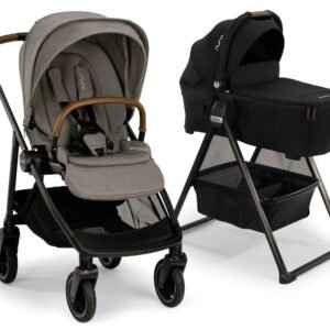 Nuna SWIV Stroller + LYTL Bassinet Bundle - Granite / Caviar
