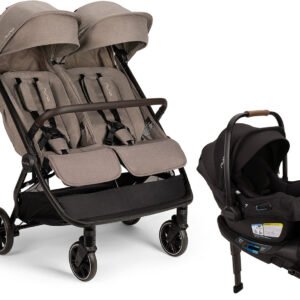Nuna TRVL dubl + PIPA Aire RX Travel System Bundle - Cedar / Caviar