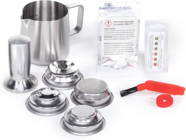 GE Semi Automatic Espresso Machine + Steam Frother | Italian-Made 15 Bar Pump for Balanced Extraction | 15 Adjustable Grind Size Levels | WiFi Connected for Drink Customization | Black - Image 10
