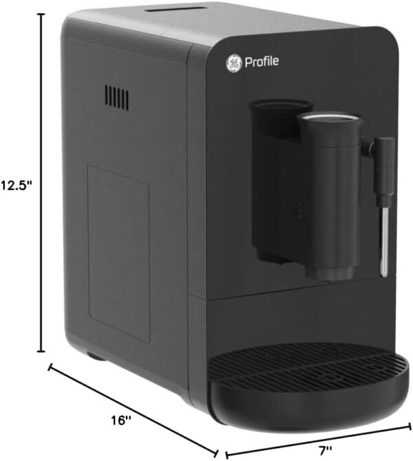 GE Automatic Espresso Machine + Milk Frother | Brew in 90 Seconds | 20 Bar Pump Pressure for Balanced Extraction | Five Adjustable Grind Size Levels | WiFi Connected for Customization | Black - Image 13