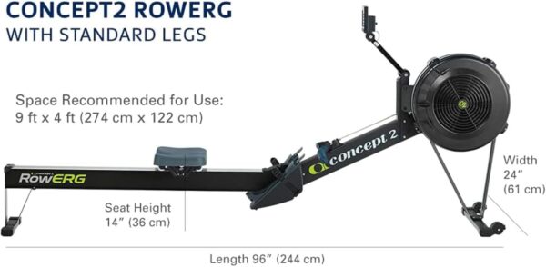 Concept2 Model D Indoor Rowing Machine with PM5 Display - Black - Image 9