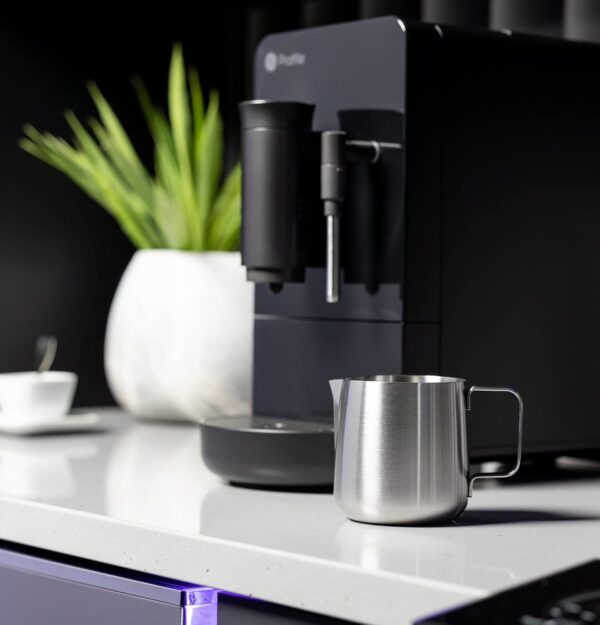 GE Automatic Espresso Machine + Milk Frother | Brew in 90 Seconds | 20 Bar Pump Pressure for Balanced Extraction | Five Adjustable Grind Size Levels | WiFi Connected for Customization | Black - Image 7