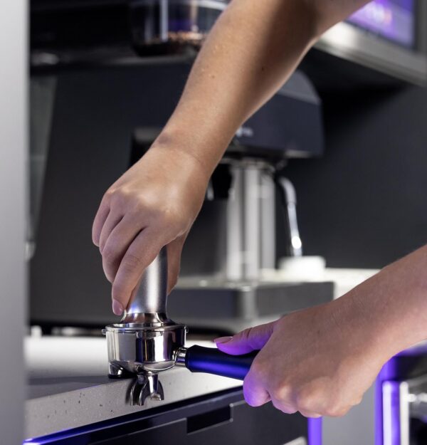 GE Semi Automatic Espresso Machine + Steam Frother | Italian-Made 15 Bar Pump for Balanced Extraction | 15 Adjustable Grind Size Levels | WiFi Connected for Drink Customization | Black - Image 3