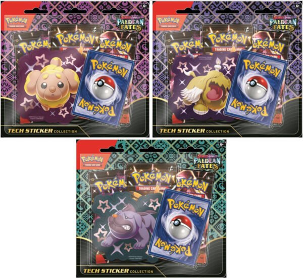 Pokemon Scarlet & Violet Paldean Fates Tech Sticker Collection 12 Box Case - Image 2