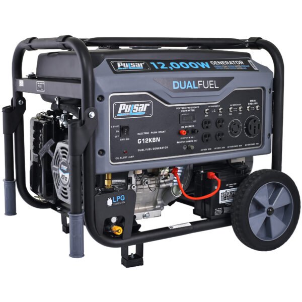 Pulsar 12,000W Dual Fuel Portable Generator with Electric Start - Image 2